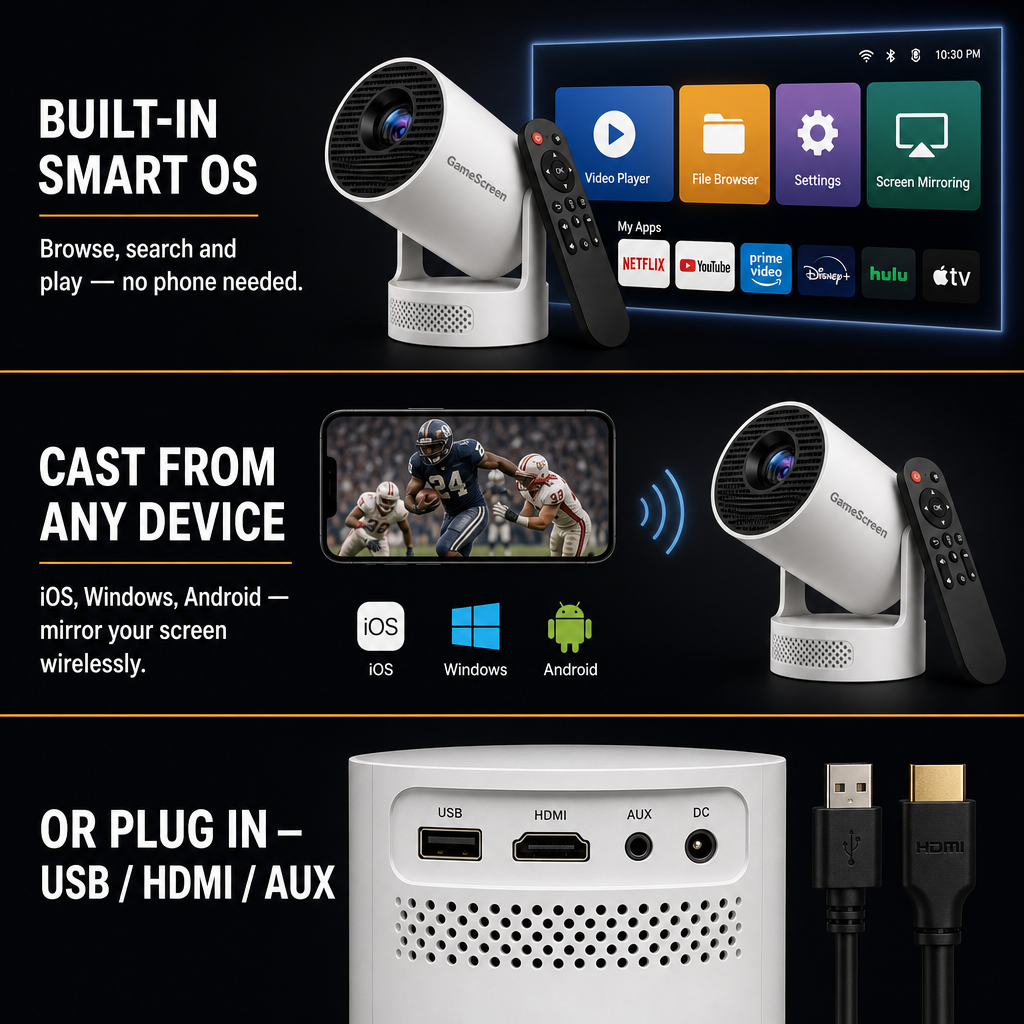 GameScreen™ Projector